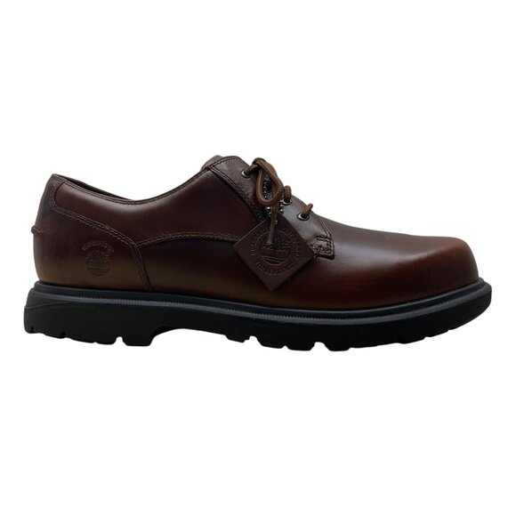 Timberland Mens Brown Leather Montgomery PTO Lace-Up Shoes Size 13M - New - Picture 1 of 11